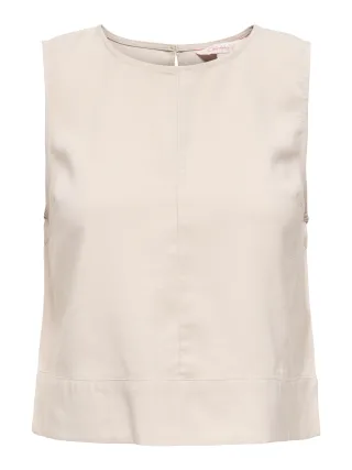 ONLY - ONLDORSI ARIS SL LOOSE TOP WVN CC Pumice Stone - Gr. - S