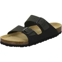 AFS-Schuhe 310066 Zweischnaller Pantolette für Herren mit Fußbett, bequeme Sandalen aus Leder