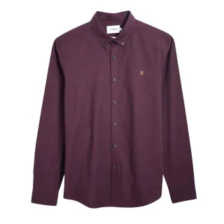Farah - Button-Down-Hemd für Herren, Regulär (Rot)