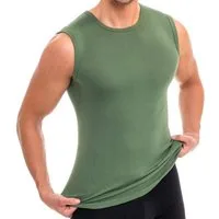 HERMKO Unterhemd Unterhemd Bio-Baumwolle, Muskelshirt, Tank Top, Vest, Rundhals-Ausschnitt