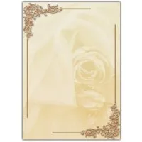 LYSCO Briefpapier Motivpapier Blumenvielfalt, ganzseitig DIN A4, gut beschreibbar, blumige Atmosphäre, für alle Drucker geeignet.