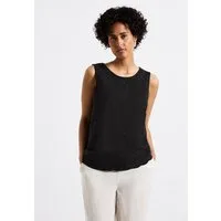 STREET ONE Rundhalsshirt aus softem Materialmix