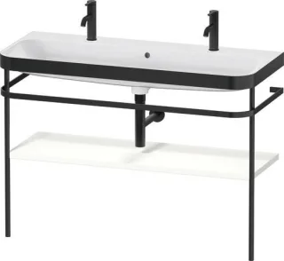 Duravit Happy D.2 Plus c-bonded Set mit Metallkonsole Weiß Supermatt 1175x490x850 mm - HP4759O848400 HP4759O84840000