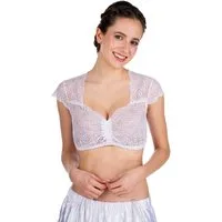 Hammerschmid Dirndlbluse Dirndlbluse - AGNES FA - schwarz, weiß