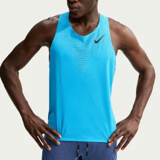 Nike - "Aero Swift" Top für Herren, Dri-FIT (Blau/Schwarz)