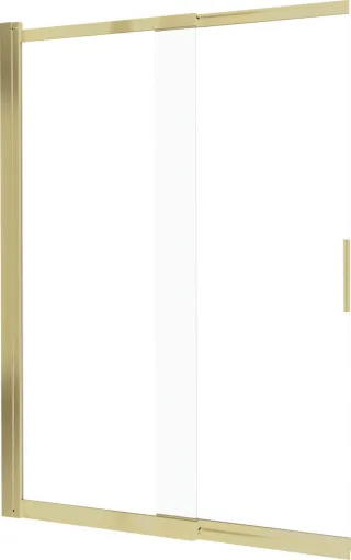 Neuesbad Wanne SCREEN, Gold Gebürstet, Transparent Glas mit Abdeckung, 100X140CM NB1DEKTJR73R1