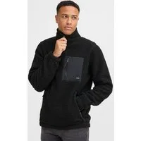 Blend Fleecejacke BHTotto (1-St) Lässiger Troyer in Teddy-Optik