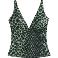 Next Tankini-Top Bauchformender Tankini mit tiefem Ausschnitt (1-St)
