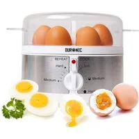 Duronic Eierkocher EB35 WE, EB35 Eierkocher, für 1 bis 7 Eier, Härtegradeinstellung und Timer