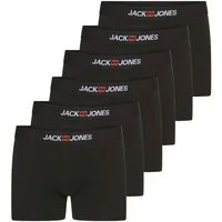 Jack & Jones Trunk JACOLD – Boxershorts mit farbigem Bund im 6er-Pack (Packung, 6-St) Druck, modisch, regular fit, Jersey