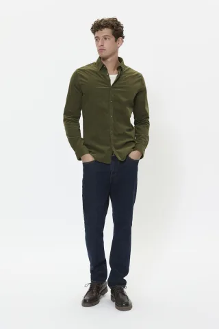 Langarm - Hemd MAtrostol Gerade Passform khaki