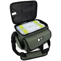 Zite Schultertasche mit 4 Boxen 35x22x20cm als Angeltasche mit Tragegurt