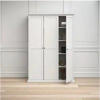 Home affaire Drehtürenschrank Paris im Landhaus-Stil aus schönem Holzfurnier, Höhe 200,5 cm (4 türig)