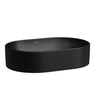 Laufen Waschtisch-Schale SAVOY 380x550x155 oval o. Hl. o.Ül. schwarz matt, H8129447161121 H8129447161121