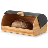 Zeller Present Brotkasten, Bambus, Metall, (1-tlg), Maße ca. 39 x 27 x 19 cm