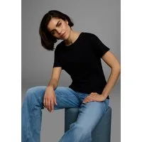 AJC T-Shirt Basic-Stil, Oversize-Passform, Rundhalsausschnitt