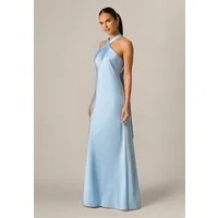 Adrianna Papell Abendkleid Stretch Satin Long Dress Ein müheloses und fließendes Satin-Halterkleid