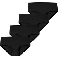 Schiesser Panty Invisible Cotton (4-St) Pantyslip, Boyshort, Unterwäsche