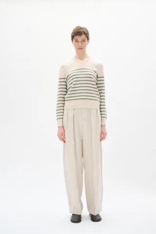 Strickpullover Classic fit white green