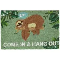 relaxdays Fußmatte Kokos "Come in & Hang Out", Höhe: 15 mm