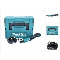 Makita Umschaltknarre DWR 180 T1J Akku Ratschenschrauber 18 V 47,5 Nm 1/4" 3/8" + 1x Akku 5