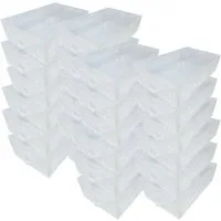 Dynasun Schuhbox Schuhbox PP368T (30 St), Schuhaufbewahrungsbox Platzsparendes, stapelbares Robust, staubfrei