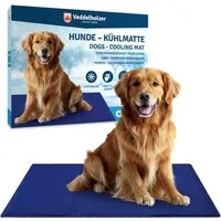 Veddelholzer Hundematte Kühlmatte XL für Hunde extra Dick selbstkühlend 120 x 80 cm, Perfekt für Sommer & Reisen Kühlmatte Hund Faltbar & leicht zu reinigen, Für kleine, mittlere & große Hunde