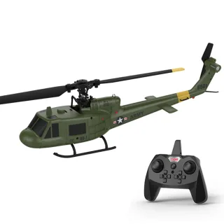 KOOTAI F06 UH-1 2.4G 4CH 1:48 Scale UH-1 Huey Optical Flow Localization Altitude Hold Flybarless RC Helicopter RTF