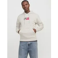 Jack & Jones Kapuzensweatshirt JJECORP GRAPHIC SWEAT HOOD NOOS mit Logo Print