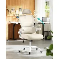 SONGMICS Bürostuhl, Netzstuhl, ergonomisches Design, mit Premium-Netzgewebe, Wippfunktion