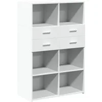 vidaXL Highboard Highboard Weiß 80x42,5x124 cm Holzwerkstoff (1 St)