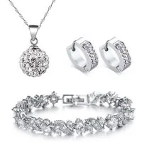 Kim Johanson Schmuckset Gesa (Set, 3-tlg., inkl. Schmuckbox), mit Zirkonia, aus 925 Silber und Metall