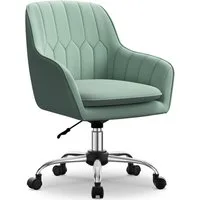 Adormii Bürostuhl Homeoffice Stuhl,Schminkstuhl mit Armlehnen,Drehstuhl mit Rrollen (Samt Stuhl,höhenverstellbar,für Schminktisch,Arbeitszimmer, Schlafzimmer,150kg)