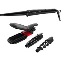 Rowenta Multihaarstyler Rowenta x Karl Lagerfeld CF422L Infinite Looks 9-in-1 Multistyler, Haarglätter, Kreppeisen, Lockenstab, Keramikbeschichtung, 190°C