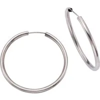 Firetti Paar Creolen Schmuck Geschenk Silber 925 Basic 2 mm breit