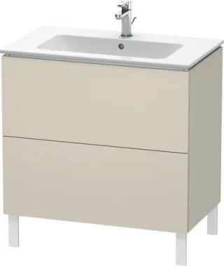 Duravit L-Cube Waschtischunterbau bodenstehend Taupe Matt 820x481x704 mm - LC662609191 LC662609191