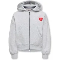 KIDS ONLY Kapuzensweatjacke KOGEVISA L/S ZIP HOOD OVS SWT