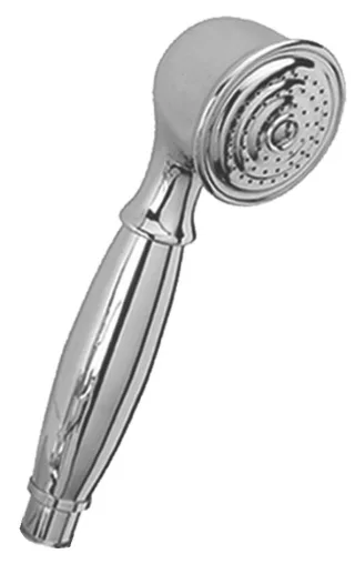Herzbach Living Spa Handbrause, Classic Metall Weiß-Gold, 11.042300.1.04 11.042300.1.04