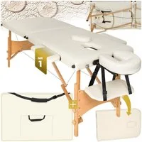 tectake Massageliege 2 Zonen Massageliege (Set, 1-St., mit Tragetasche), Breite 61 cm, Polsterung 5 cm
