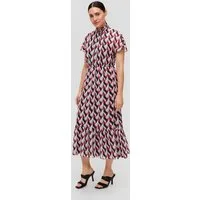 s.Oliver Maxikleid Kleid Maxikleid mit All-over-Print