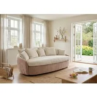 COTTA Big-Sofa Aruba, gemütliches Megasofa in XXL in organischer Form mit vielen Kissen