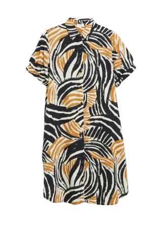 s.Oliver - Kleid gelb/mehrfarbig - Gr. - 36