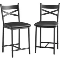 GarveeMore Barhocker 2/4 er-Set Bistrohocker mit Rückenlehne (2 St)