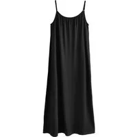 Next Jerseykleid Maxikleid mit schmalen Trägern (1-tlg)