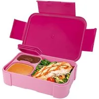 TUWENA Lunchbox Brotdose Kinder mit Fächern, Auslaufsichere Bento-Box, Reise-Lunchbox, Jausenbox Brotbox für Schule, Picknick, Mikrowellen/ Spülmaschinenfest