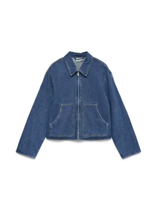 VERO MODA - VMAURA LS DENIM JACKET SI342 Medium Blue Denim - Gr. - S