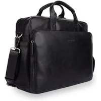 Gentlemen's Laptoptasche Max - Notebooktasche aus Echtleder mit Schultergurt 16 Zoll