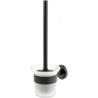 bremermann WC-Reinigungsbürste PIAZZA BLACK - WC-Garnitur aus Glas & Edelstahl, schwarz, (1-tlg)