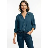 Vero Moda Hemdbluse VMIZZY LS DETAIL SHIRT WVN BTQ GA mit geknoteter Front