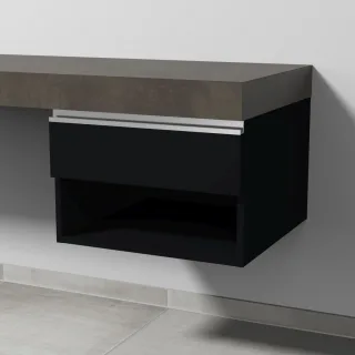 Sanipa Anbau-/Solitärschrank 2morrow (L2352) 340x500x520 Schwarz-Matt, L235208 L235208